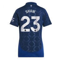 Manchester United Luke Shaw #23 Replica Away Shirt Ladies 2024-25 Short Sleeve